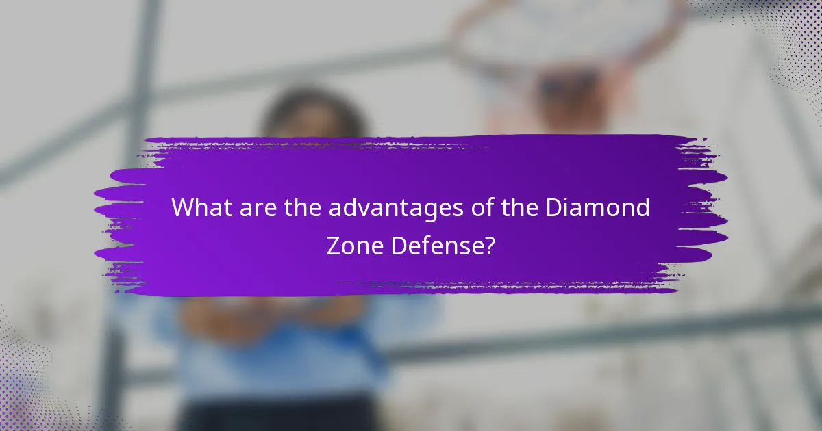 What are the advantages of the Diamond Zone Defense?